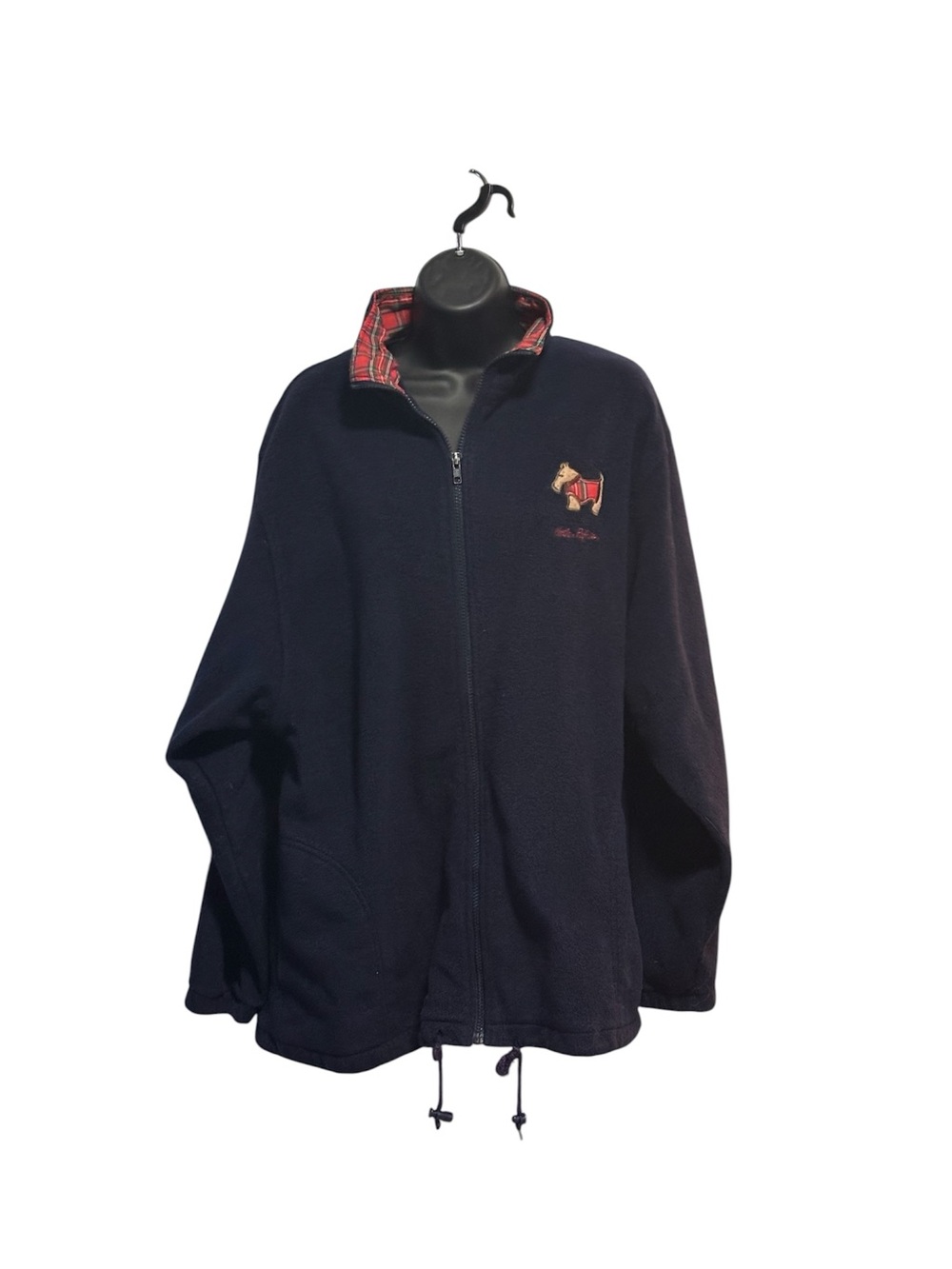 Northern Reflections Navy Jacket with Red Plaid Lining
